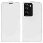 For Realme C71 4G R64 Texture Single Vertical Flip Leather Phone Case(White)