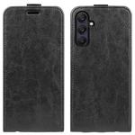 For Samsung Galaxy A26 5G R64 Texture Vertical Flip Leather Phone Case(Black)