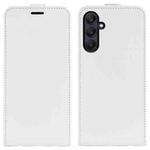 For Samsung Galaxy A26 5G R64 Texture Vertical Flip Leather Phone Case(White)