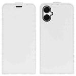 For Samsung Galaxy A06 5G R64 Texture Vertical Flip Leather Phone Case(White)