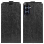 For Samsung Galaxy A17 5G R64 Texture Single Vertical Flip Leather Phone Case(Black)