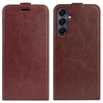 For Samsung Galaxy A17 5G R64 Texture Single Vertical Flip Leather Phone Case(Brown)
