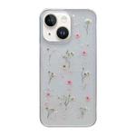 For iPhone 15 Plus Gypsophila Flowers Pattern TPU Protective Phone Case(Pink)