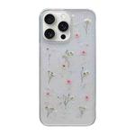 For iPhone 16 Pro Max Gypsophila Flowers Pattern TPU Protective Phone Case(Pink)