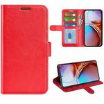 For Motolora Moto X40 Pro R64 Texture Horizontal Flip Leather Phone Case(Red)