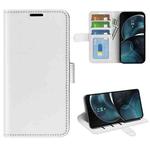 For Motorola Moto G14 R64 Texture Horizontal Flip Leather Phone Case(White)