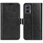 For Motorola Moto G Power 5G 2024 R64 Texture Horizontal Flip Leather Phone Case(Black)