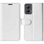 For Motorola Moto G Power 5G 2024 R64 Texture Horizontal Flip Leather Phone Case(White)