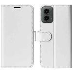 For Motorola Moto G 5G 2024 R64 Texture Horizontal Flip Leather Phone Case(White)