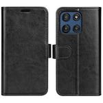 For Motorola Moto G Stylus 5G 2025 R64 Texture Horizontal Flip Leather Phone Case(Black)