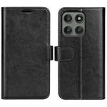 For Motorola Edge 60 Pro R64 Texture Horizontal Flip Leather Phone Case(Black)