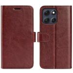 For Motorola Moto G86 5G R64 Texture Horizontal Flip Leather Phone Case(Brown)