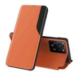 For Xiaomi 13T Pro Attraction Flip Holder Leather Phone Case(Orange)