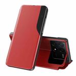 For Xiaomi Poco F6 Pro Attraction Flip Holder Leather Phone Case(Red)