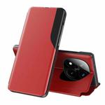 For Xiaomi Redmi Note 14 Pro+ 5G Attraction Flip Holder Leather Phone Case(Red)