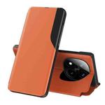 For Xiaomi Redmi Note 14 Pro+ 5G Attraction Flip Holder Leather Phone Case(Orange)