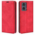 For Motorola Edge 50 Fusion Retro-skin Magnetic Suction Leather Phone Case(Red)