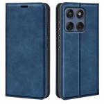 For Motorola Moto Edge 60 Fusion Retro-skin Magnetic Suction Leather Phone Case(Dark Blue)
