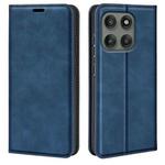 For Motorola Edge 60 Pro Retro-skin Magnetic Suction Leather Phone Case(Dark Blue)