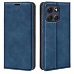 For Motorola Moto G86 5G Retro-skin Magnetic Suction Leather Phone Case(Dark Blue)
