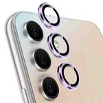 For Samsung Galaxy A14 / A34 NORTHJO Camera Lens Protector Tempered Glass CD Vein Metal Ring Film(Purple)
