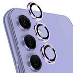 For Samsung Galaxy A54 5G NORTHJO Camera Lens Protector Tempered Glass CD Vein Metal Ring Film(Purple)