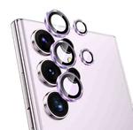For Samsung Galaxy S23 Ultra 5G NORTHJO Camera Lens Protector Tempered Glass CD Vein Metal Ring Film(Purple)