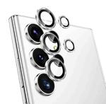 For Samsung Galaxy S23 Ultra 5G NORTHJO Camera Lens Protector Tempered Glass CD Vein Metal Ring Film(Silver)
