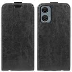 For Motorola Moto G24 Power R64 Texture Single Vertical Flip Leather Phone Case(Black)