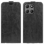 For Motorola Moto G15 R64 Texture Single Vertical Flip Leather Phone Case(Black)