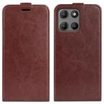 For Motorola Moto G15 R64 Texture Single Vertical Flip Leather Phone Case(Brown)