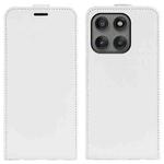 For Motorola Edge 60 Pro R64 Texture Single Vertical Flip Leather Phone Case(White)