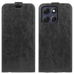 For Motorola Moto G86 5G R64 Texture Single Vertical Flip Leather Phone Case(Black)