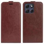 For Motorola Moto G86 5G R64 Texture Single Vertical Flip Leather Phone Case(Brown)