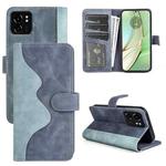 For Motolora Edge 50 Ultra Stitching Horizontal Flip Leather Phone Case(Blue)