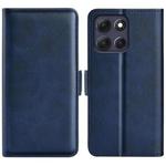 For Motorola Moto G86 5G Dual-side Magnetic Buckle Horizontal Flip Leather Phone Case(Dark Blue)