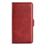 For Motorola Moto G86 5G Dual-side Magnetic Buckle Horizontal Flip Leather Phone Case(Red)