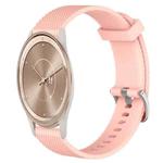 For GarminMove Trend 20mm Diamond Textured Silicone Watch Band(Pink)