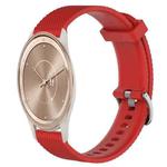 For GarminMove Trend 20mm Diamond Textured Silicone Watch Band(Red)