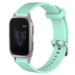 For Garmin Venu SQ 20mm Diamond Textured Silicone Watch Band(Teal)