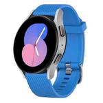 For Samsung Galaxy Watch 5 40mm 20mm Diamond Textured Silicone Watch Band(Sky Blue)