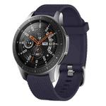 For Samsung Galaxy Watch 42mm 20mm Diamond Textured Silicone Watch Band(Midnight Blue)