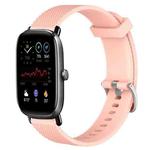 For Amazfit GTS 2 Mini 20mm Diamond Textured Silicone Watch Band(Pink)