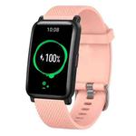 For Honor Watch ES 20mm Diamond Textured Silicone Watch Band(Pink)