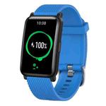 For Honor Watch ES 20mm Diamond Textured Silicone Watch Band(Sky Blue)