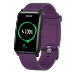 For Honor Watch ES 20mm Diamond Textured Silicone Watch Band(Purple)