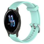 For Garmin Venu 2S 18mm Diamond Textured Silicone Watch Band(Teal)