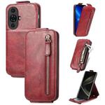 For Huawei Nova 11 Pro Zipper Wallet Vertical Flip Leather Phone Case(Red)