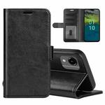 For Nokia C110 R64 Texture Horizontal Flip Leather Phone Case(Black)