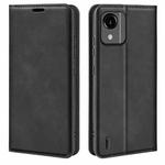 For Nokia C110 Retro-skin Magnetic Suction Leather Phone Case(Black)